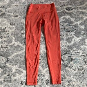 Lululemon Wunder Under High-Rise Tight 28" *Full-On Luxtreme in Warm Coral